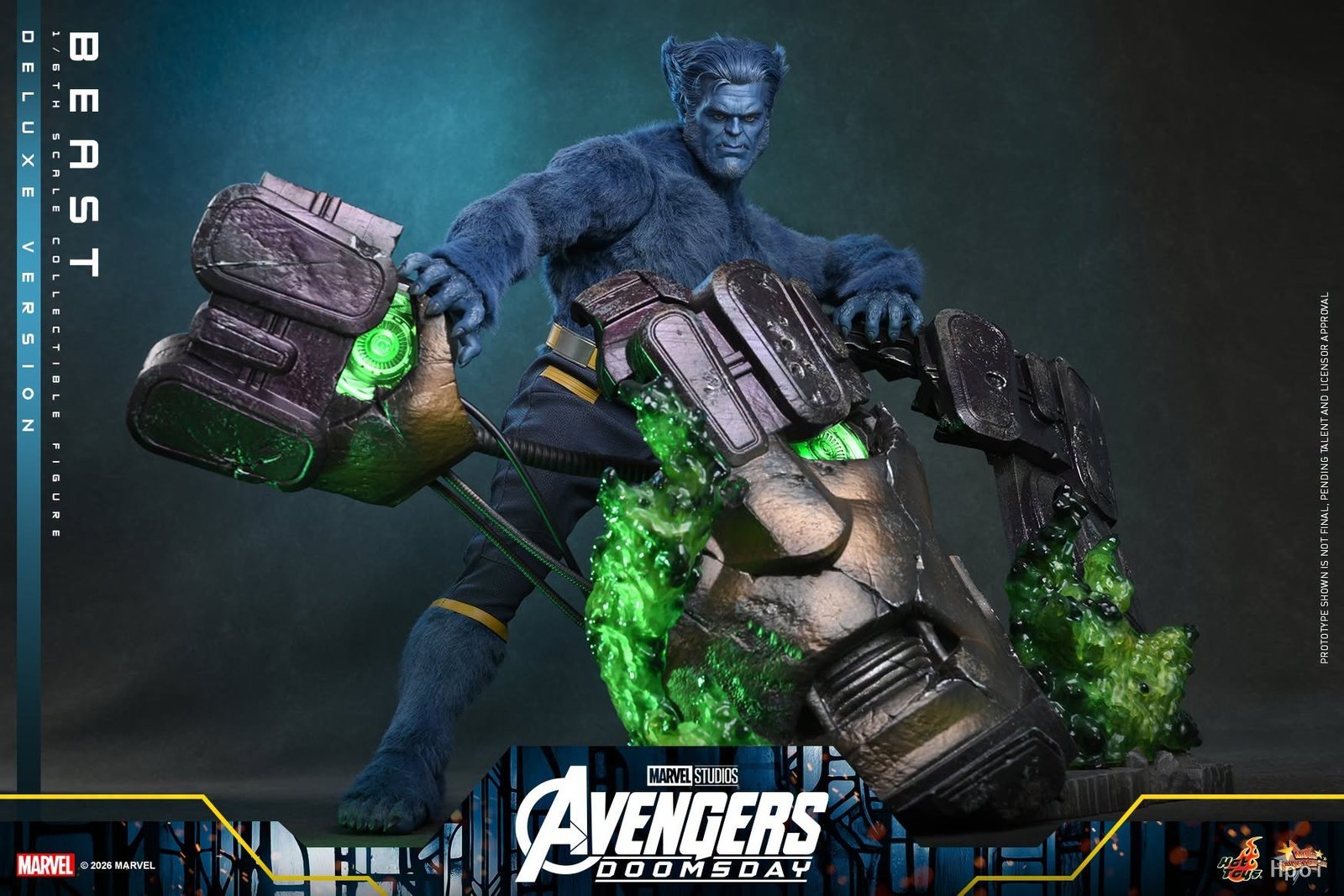 Hot Toys 复仇者联盟5 毁灭之日 野兽 Beast 1/6 人偶