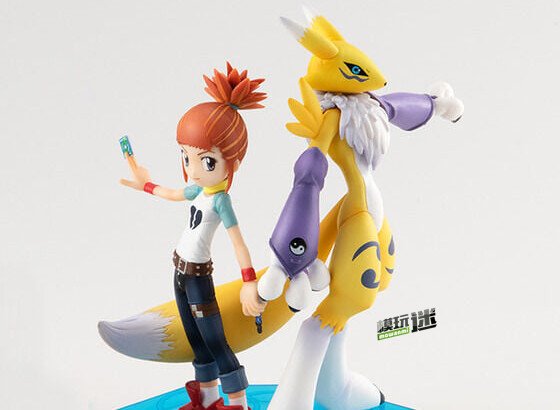 MegaHouse 再版 G.E.M. 数码宝贝3 妖狐兽与牧野留姬 手办